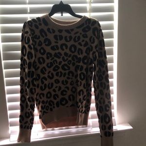 Cheetah print sweater